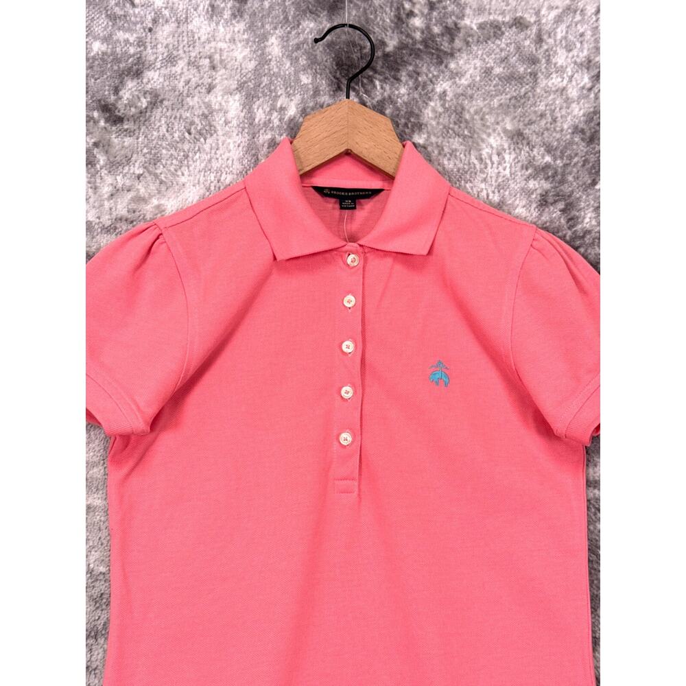 New Brooks Brothers Dress XS Womens Pink Pique Polo Shirtdress Workwear - Picture 2 of 8